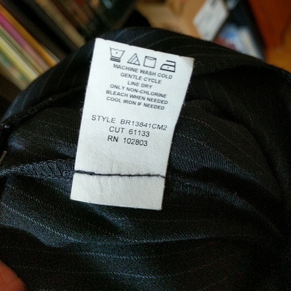 NWT Briggs New York pinstripe pants size 12 petite - Picture 6 of 6